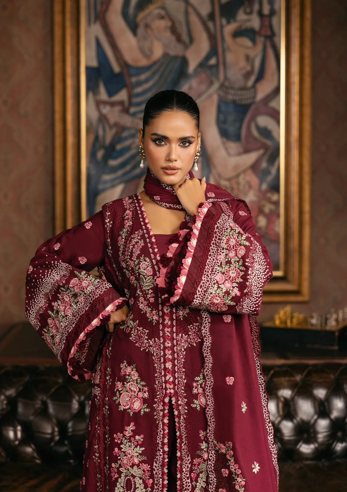Elaf Luxury Winter'25 EWK-4B Crimsonelle