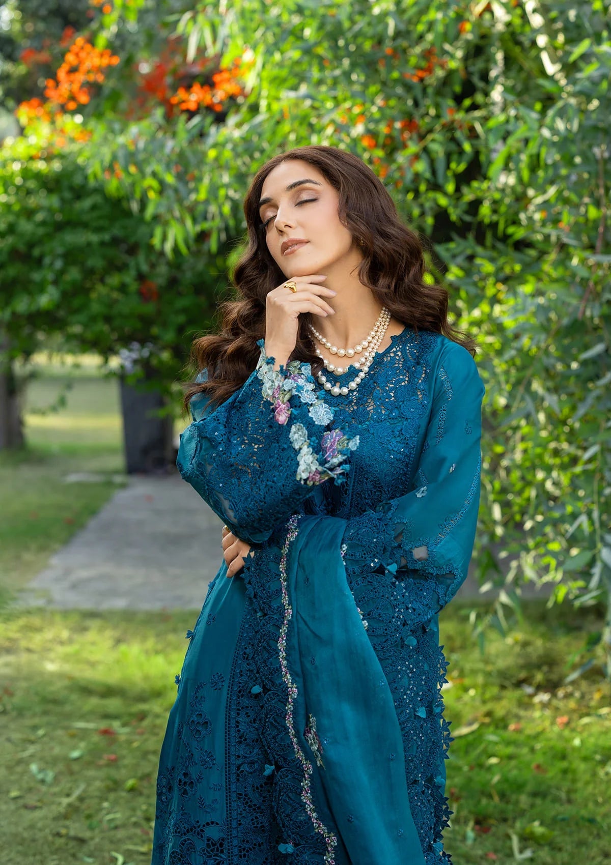 Elaf Luxury Lawn'26 ELY-06 SAPPHIRE
