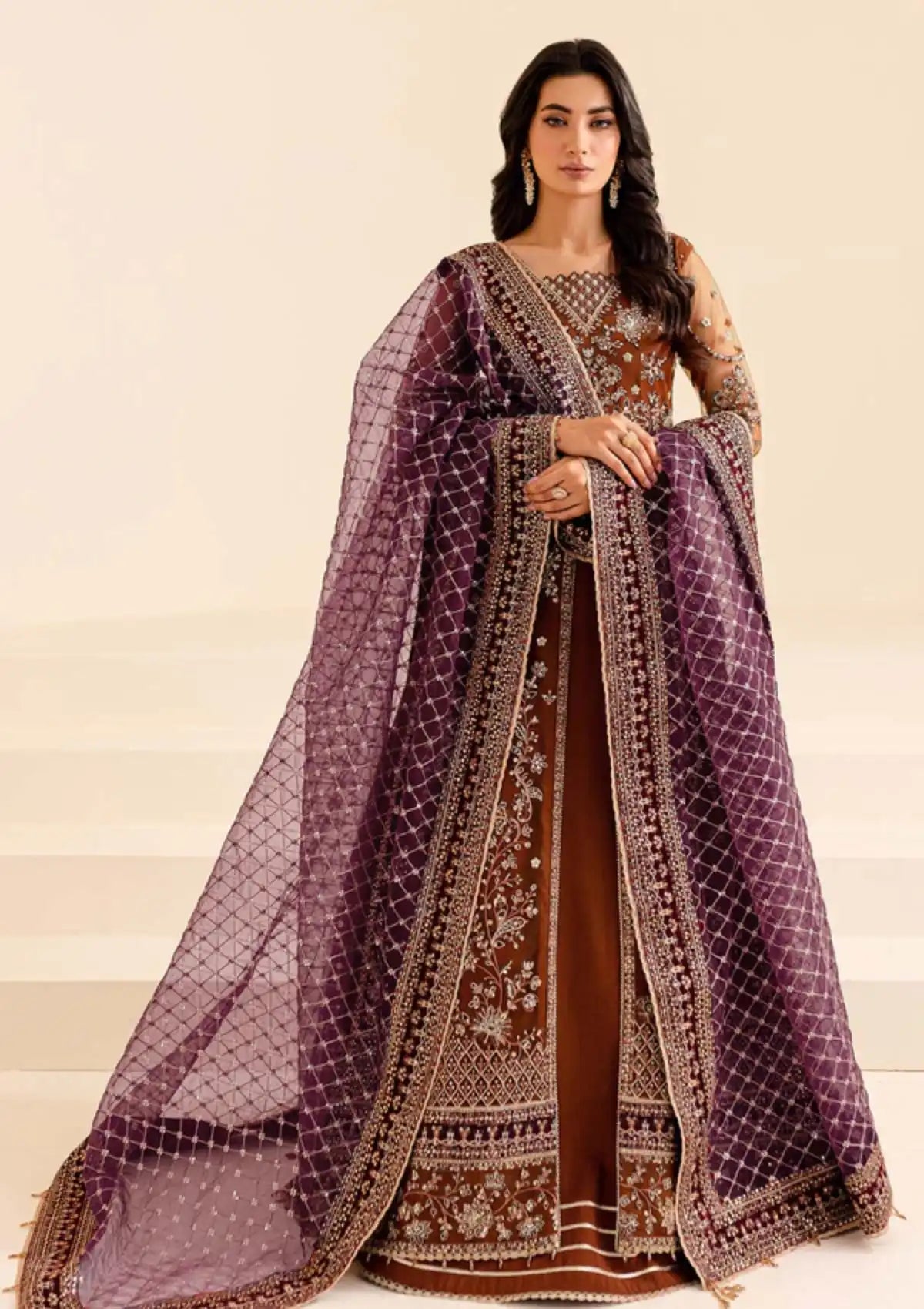 Farasha Lumiere Festive Formals'25 D-07 CRIMSON ALLURE