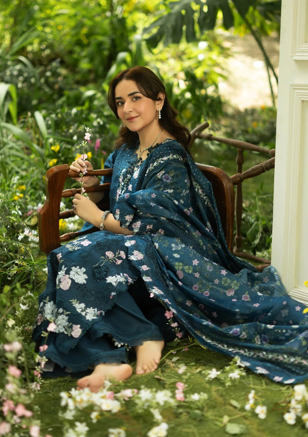 Elaf Luxury Lawn Vol-2'26 ELQ-3B EMERALD FERN