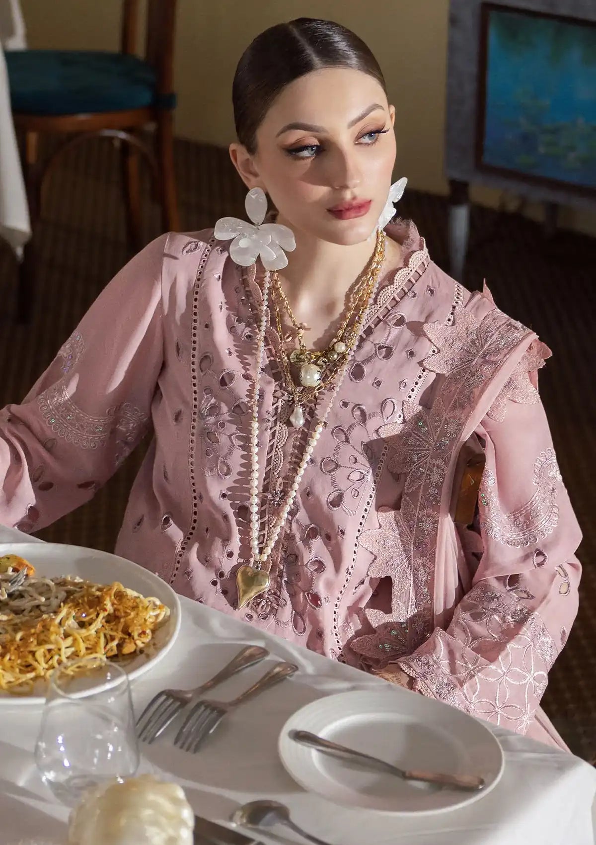 Nureh Mademoiselle Luxury Swiss'24 NE-83 - Mohsin Saeed Fabrics