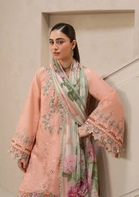 Elaf E-Craft Chikankari Lawn'26 EHC-3B DUSTROSE