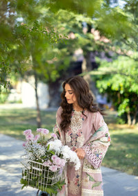 Elaf Luxury Lawn'26 ELY-1A MAISON PINK