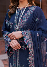 Farasha Kaavish Eid Festive Lawn'24 D-04 DEEP SAPPHIRE - Mohsin Saeed Fabrics