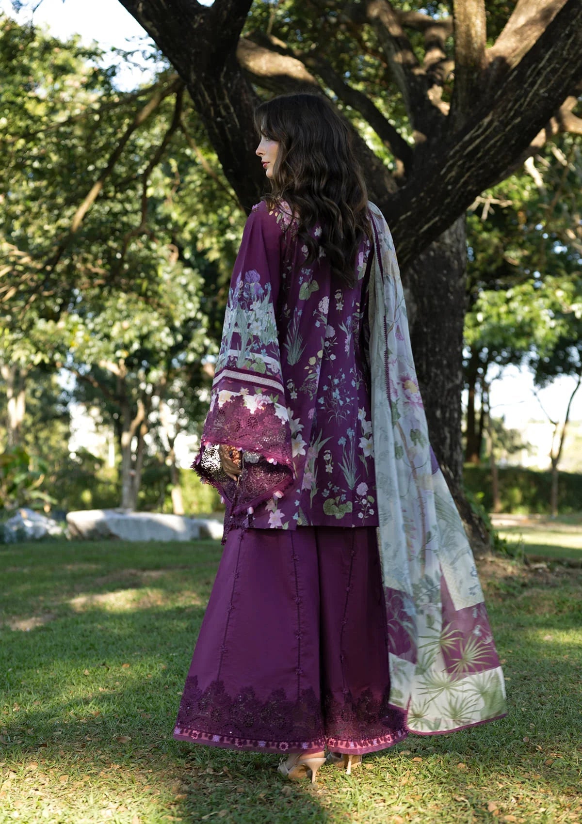 Elaf Signature Lawn'26 ESA-5B DARLING PLUM