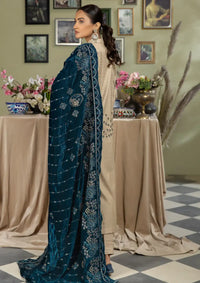 Marjjan Velvet Shawl'24 MVD-21 ZINC