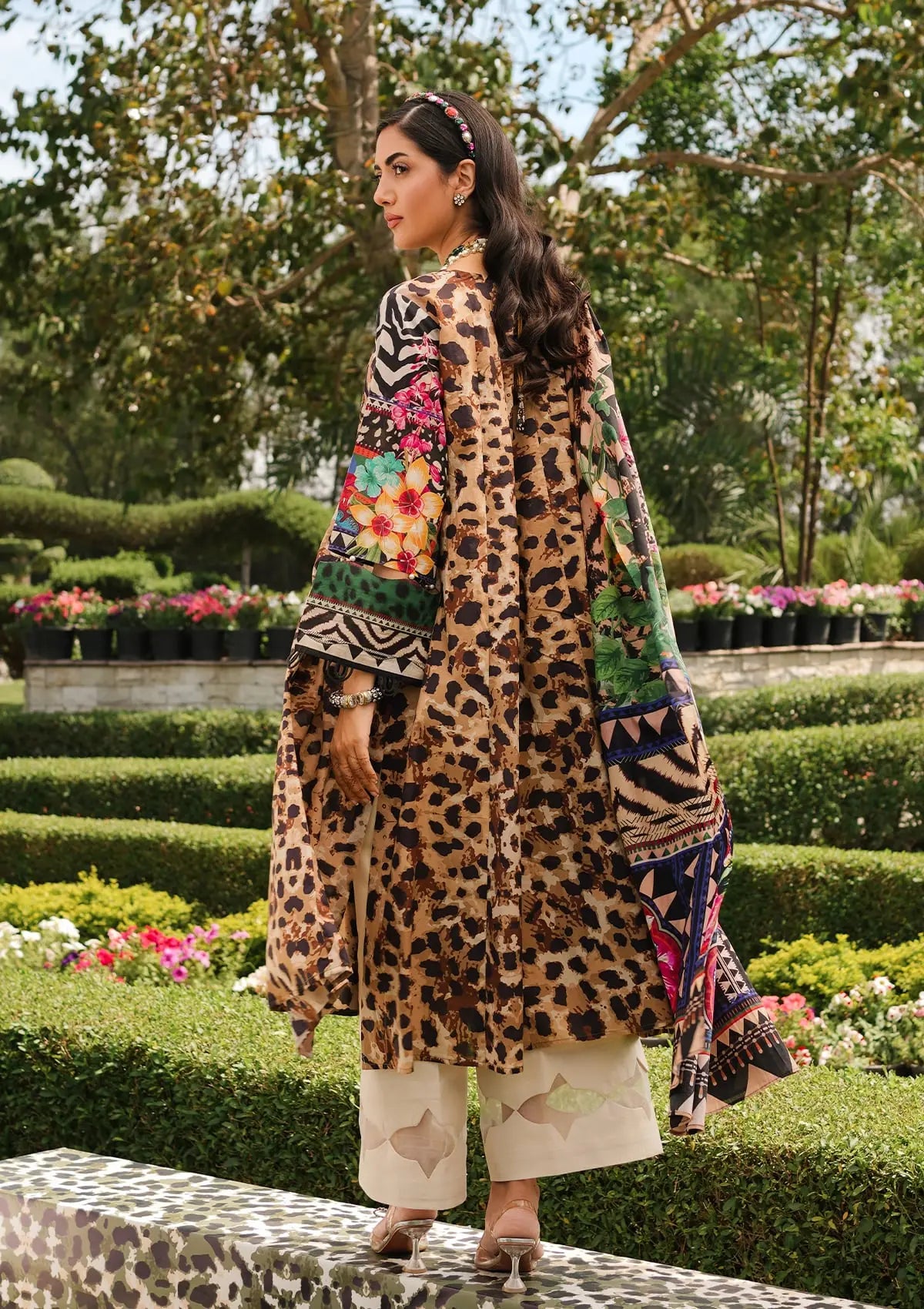 Elaf Prints Lawn Collection'24 EEP-06A-Menagerie - Mohsin Saeed Fabrics
