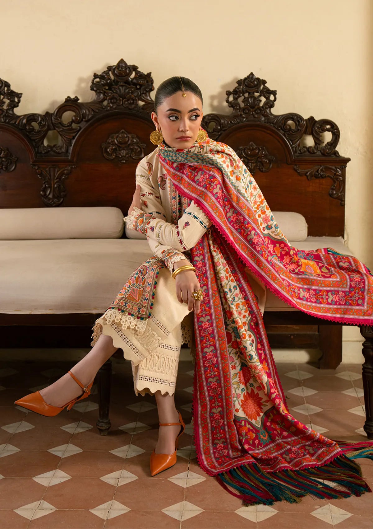 Bin Ilyas Gulrukh Winter Khaddar'25 D-61-A