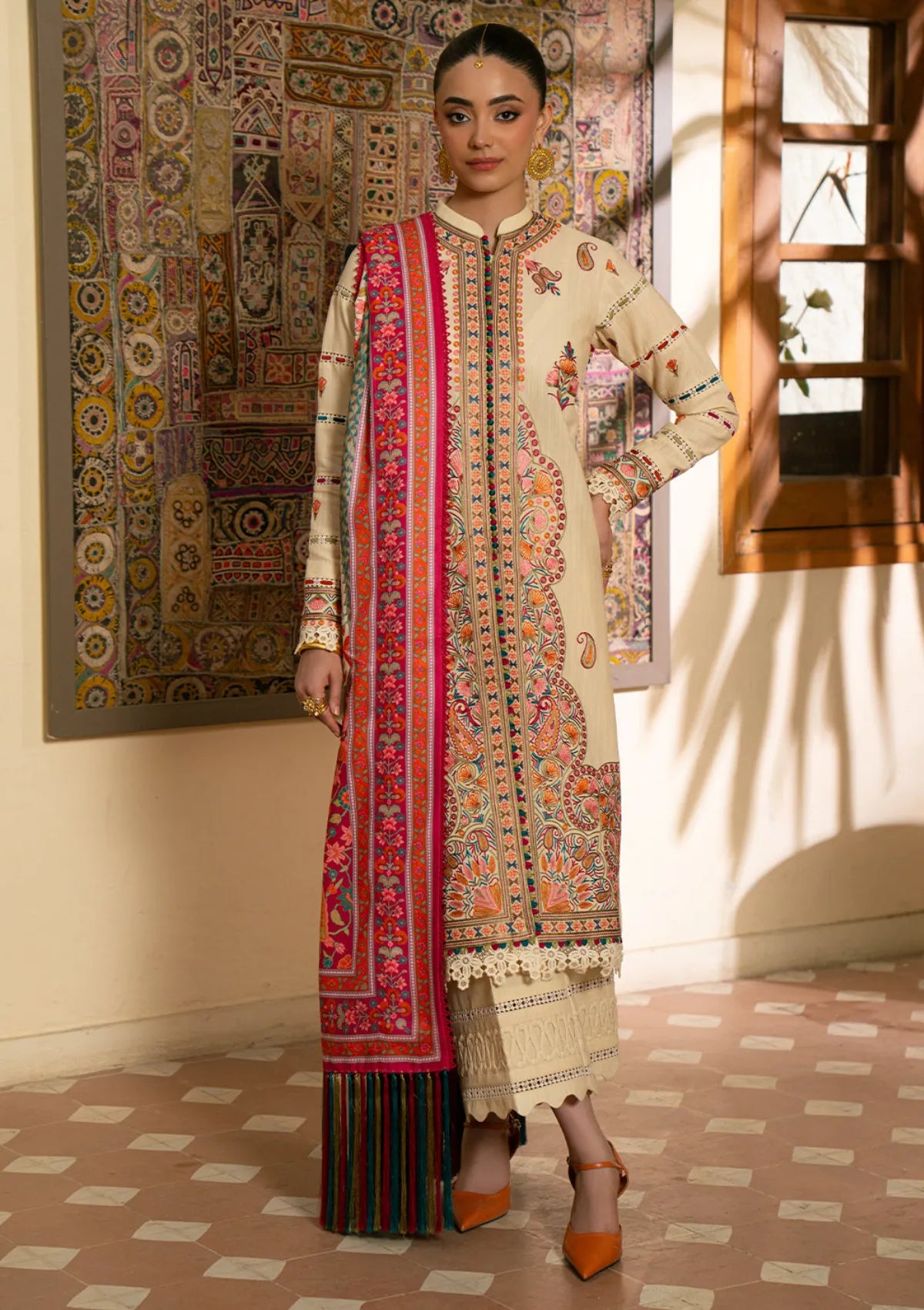 Bin Ilyas Gulrukh Winter Khaddar'25 D-61-A