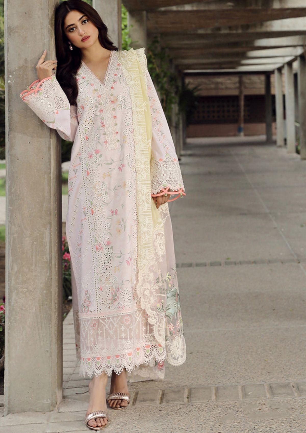 Qalamkar Festive Lawn'24 03 IRSA - Mohsin Saeed Fabrics