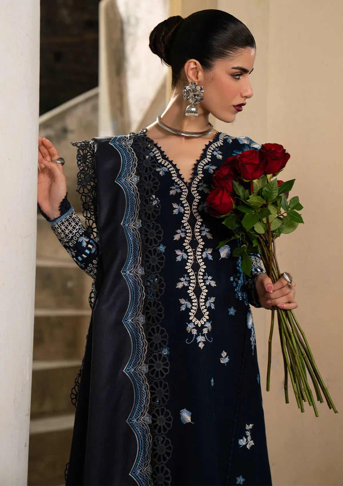 Bin Ilyas Gulrukh Winter Khaddar'25 D-62-B