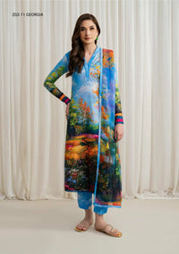 Zarif Printed Georgette Silk'24 ZCS-11 Georgia