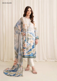 Zarif Printed Georgette Silk'24 ZCS-03 Aslaan