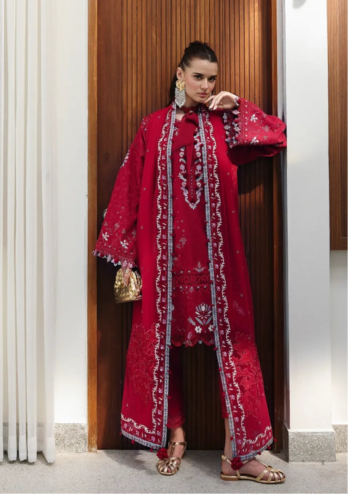 Qalamkar Chikankari Eid Edit'26 CM-03 RUBY