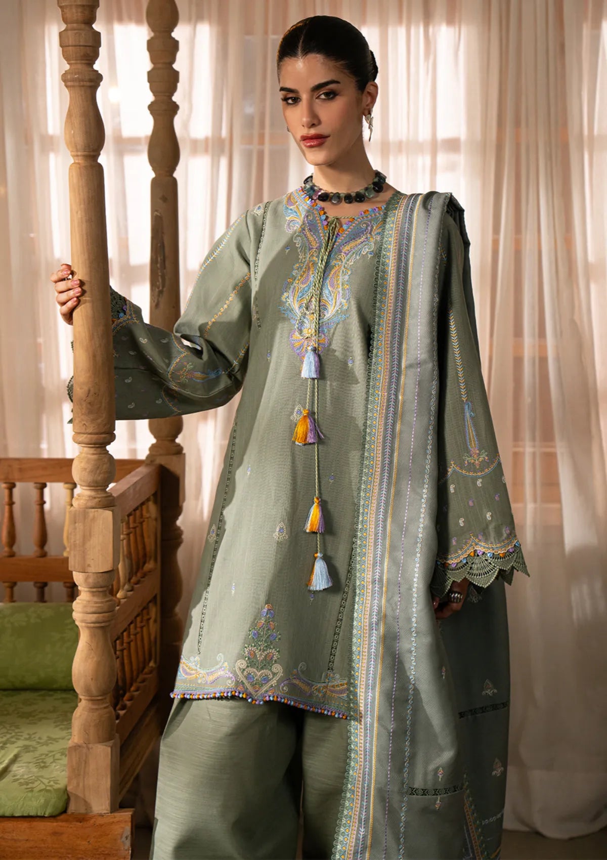 Bin Ilyas Gulrukh Winter Khaddar'25 D-64-A