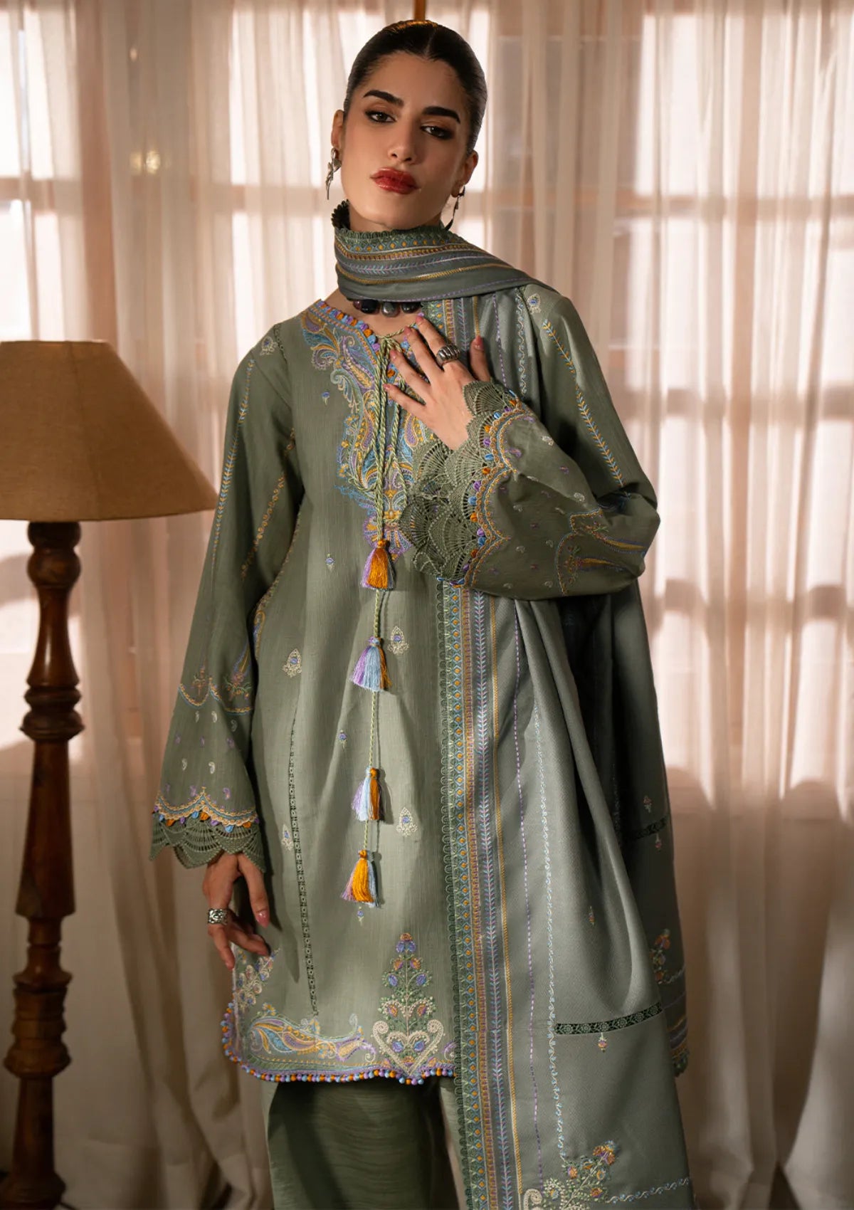 Bin Ilyas Gulrukh Winter Khaddar'25 D-64-A