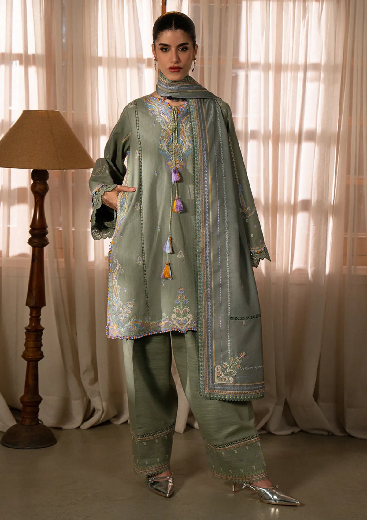 Bin Ilyas Gulrukh Winter Khaddar'25 D-64-A