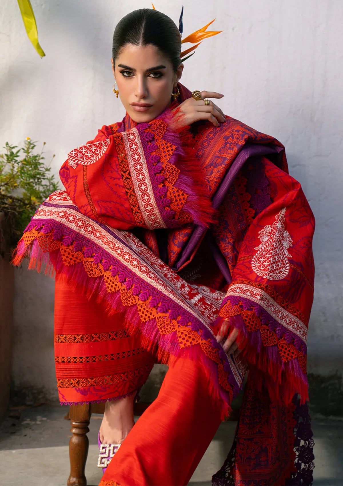 Bin Ilyas Gulrukh Winter Khaddar'25 D-65-B