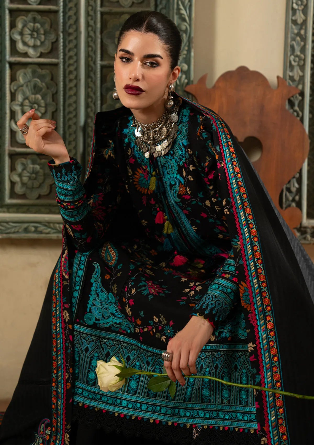 Bin Ilyas Gulrukh Winter Khaddar'25 D-67-A