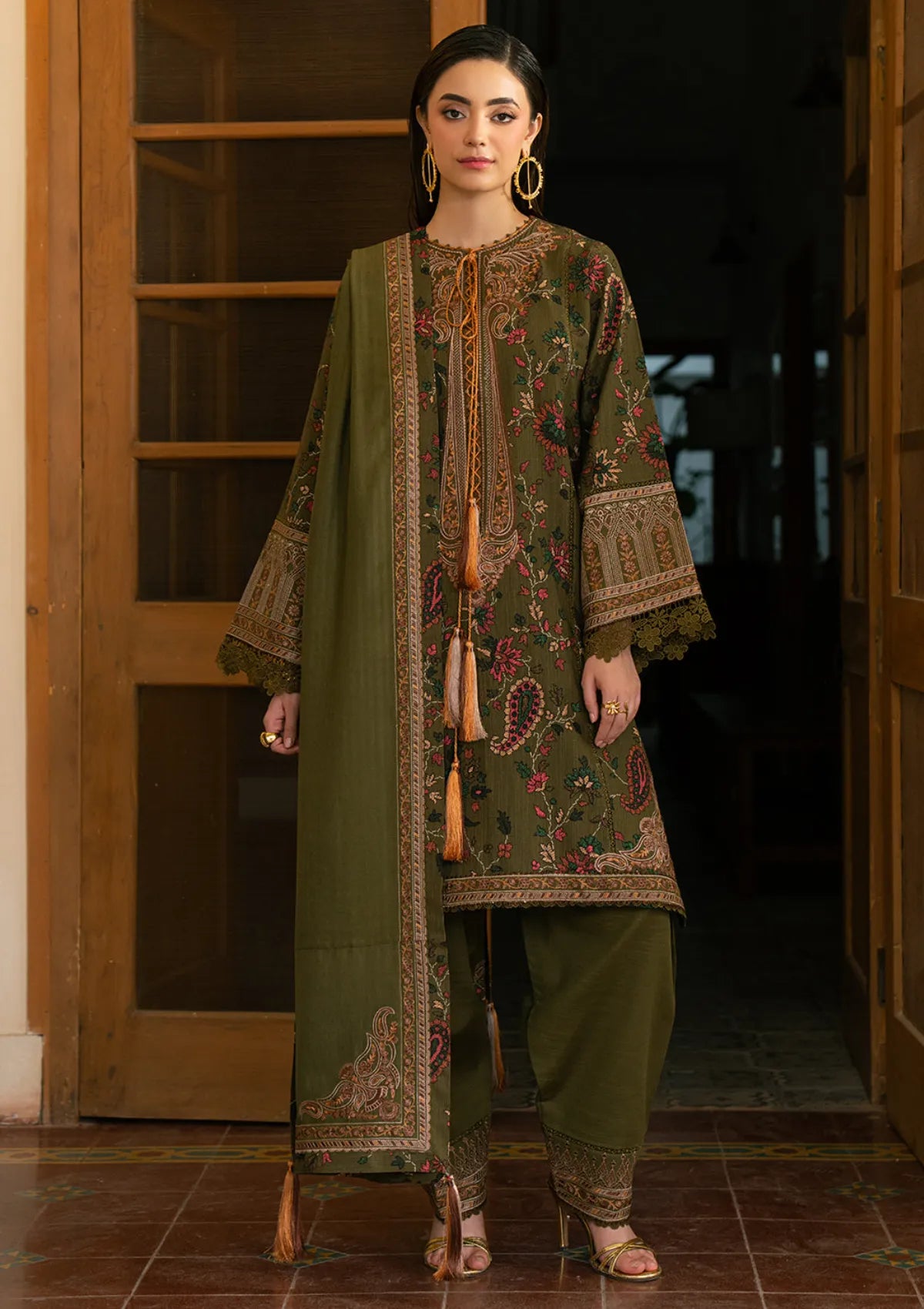 Bin Ilyas Gulrukh Embroidered Printed Lawn'25 D-67-B