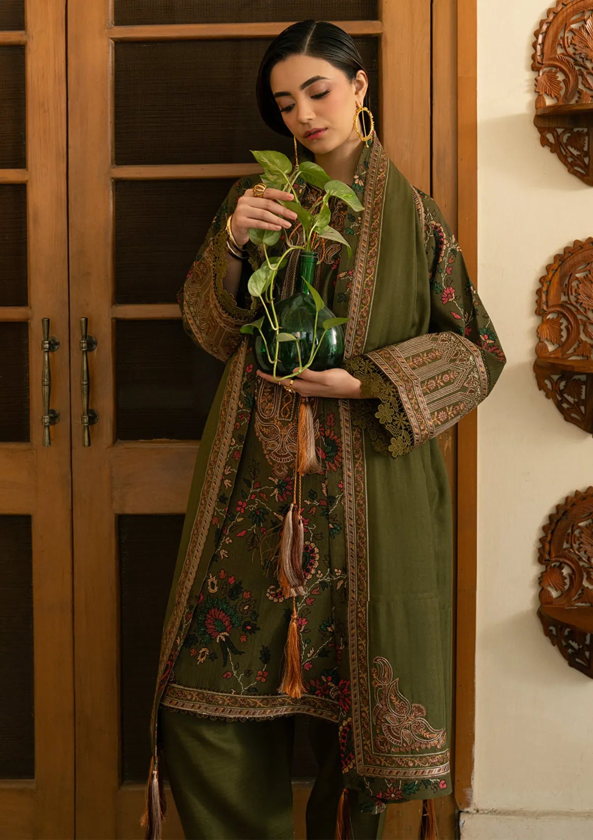 Bin Ilyas Gulrukh Embroidered Printed Lawn'25 D-67-B
