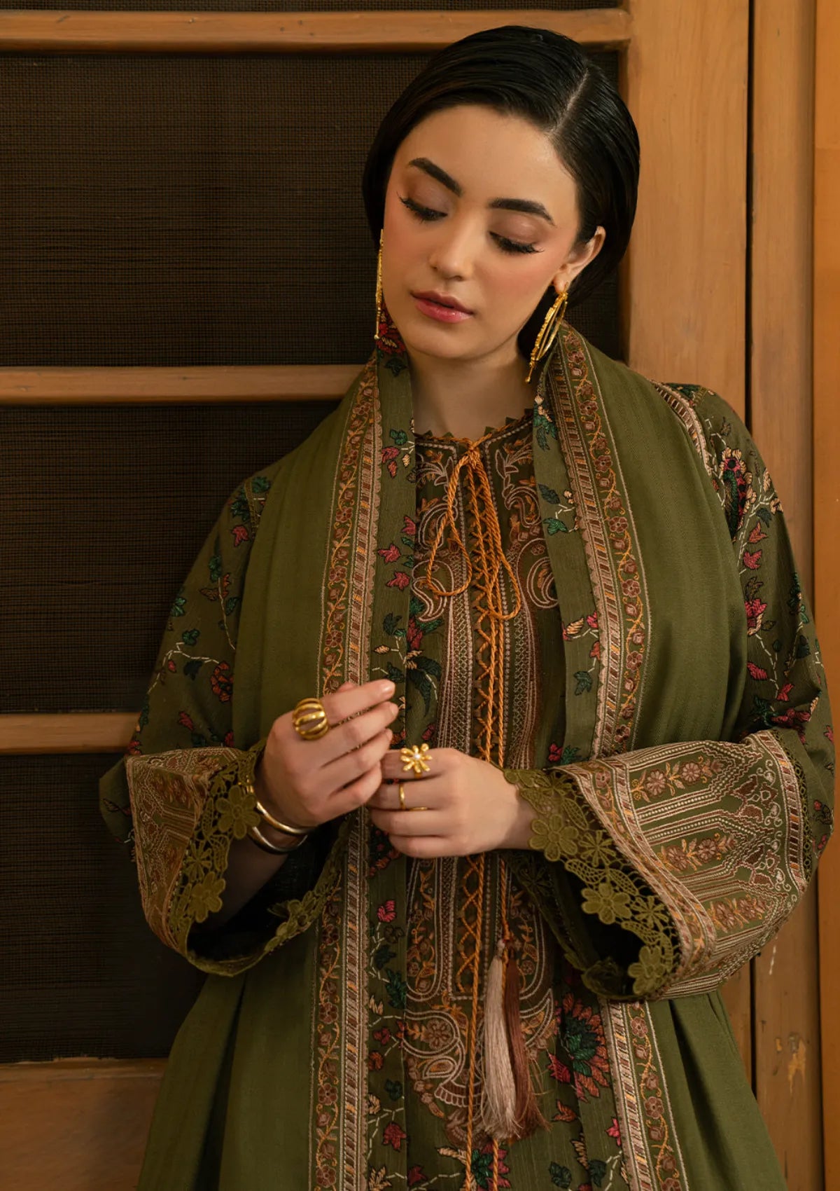 Bin Ilyas Gulrukh Embroidered Printed Lawn'25 D-67-B
