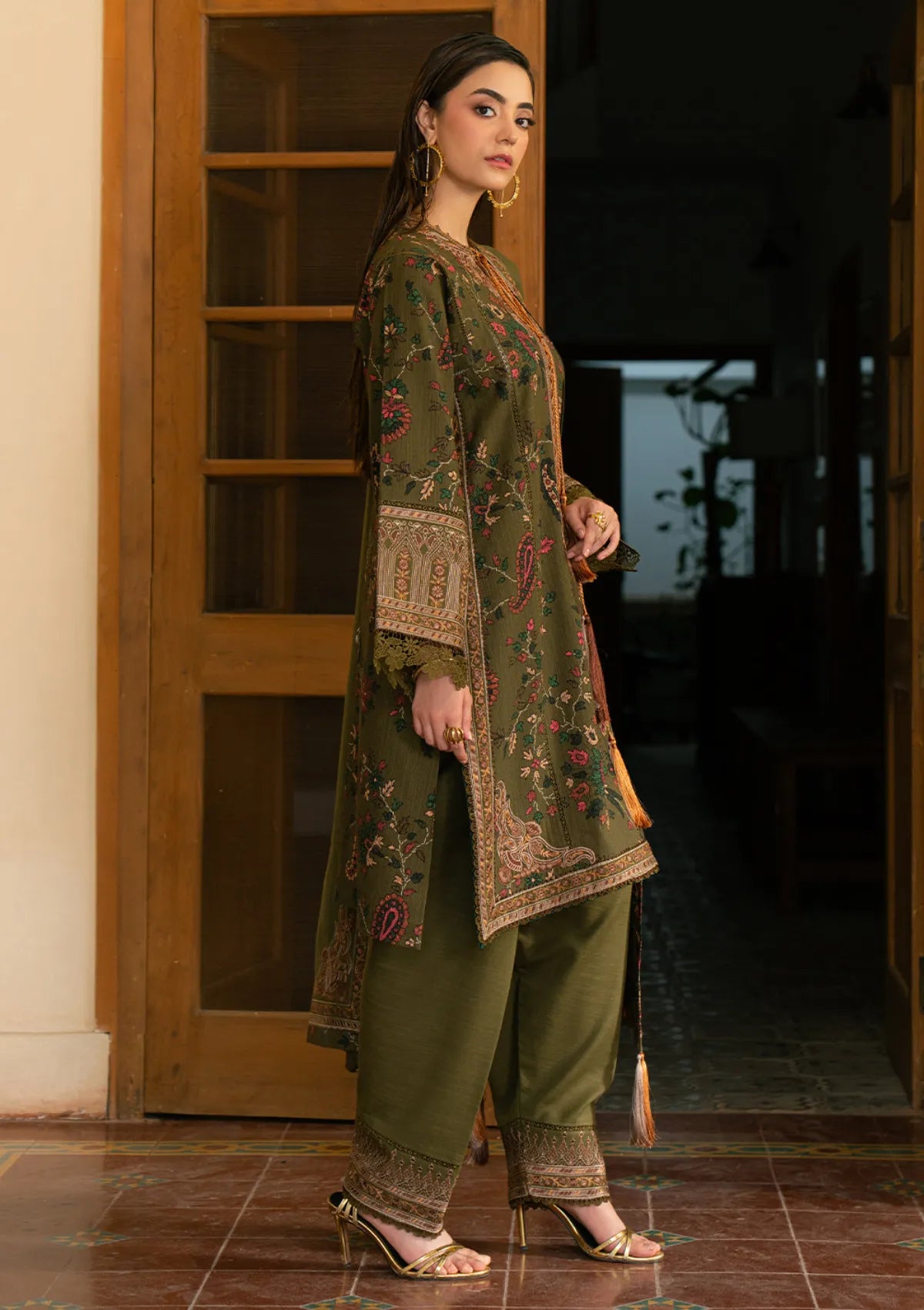 Bin Ilyas Gulrukh Embroidered Printed Lawn'25 D-67-B