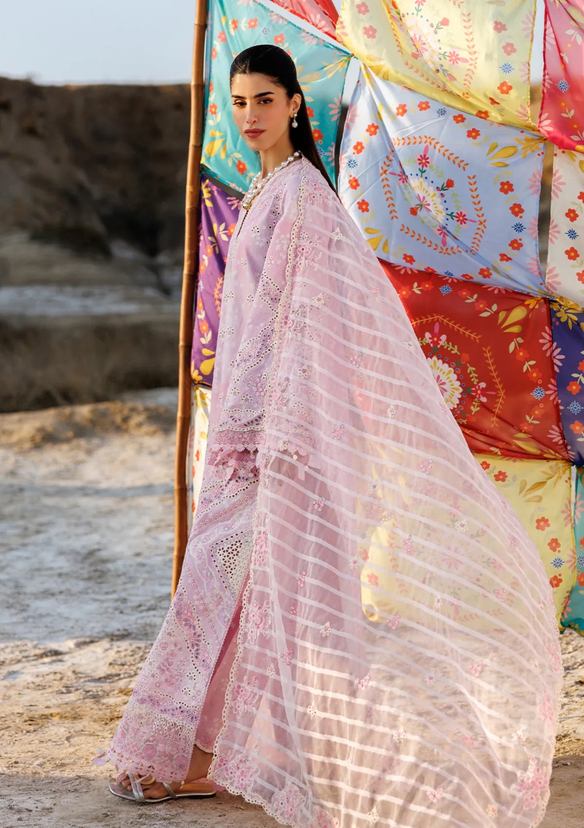 Emaan Adeel Sunlit Groove Luxury Lawn'26 -SUMMER SORBET