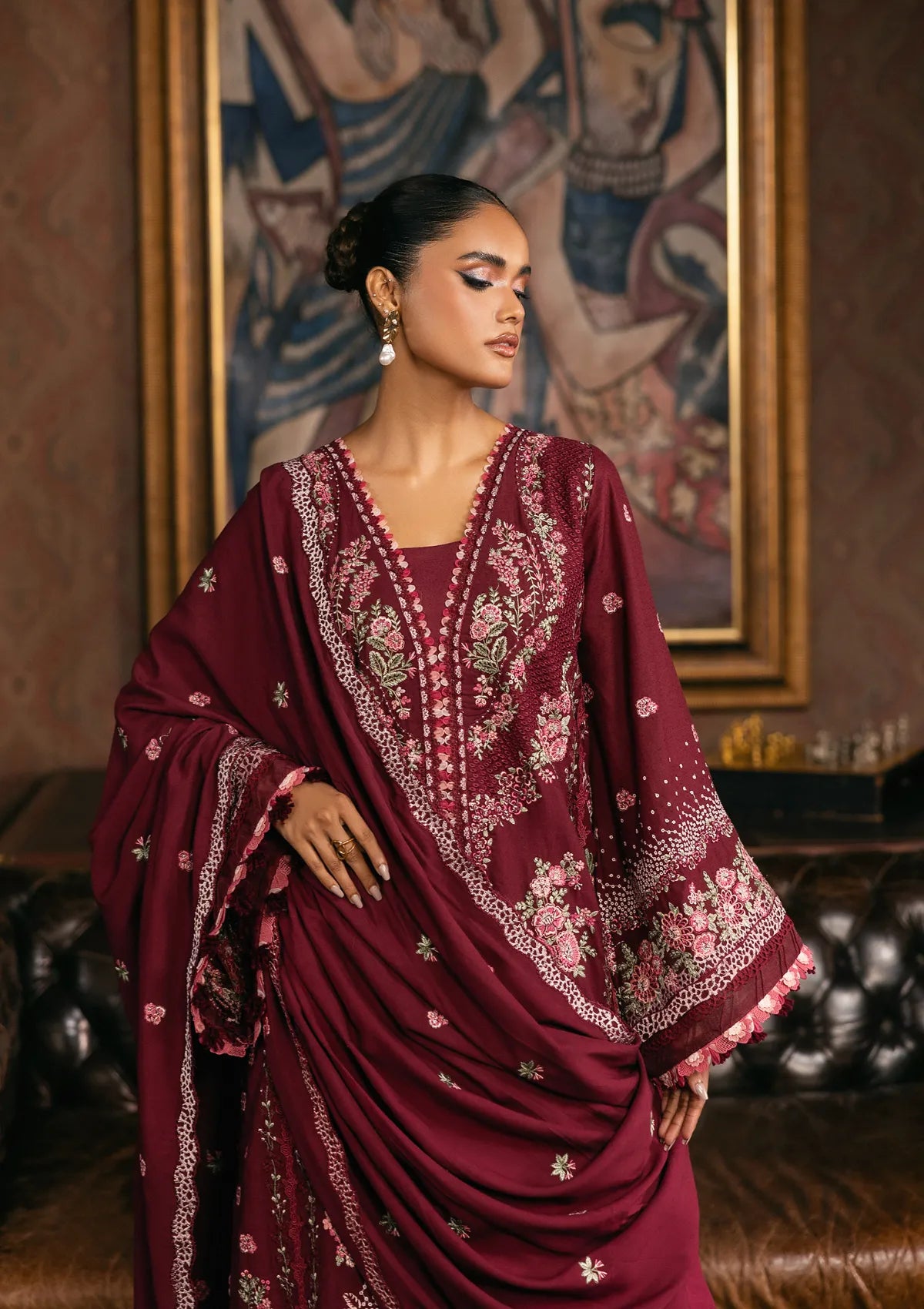Elaf Luxury Winter'25 EWK-4B Crimsonelle