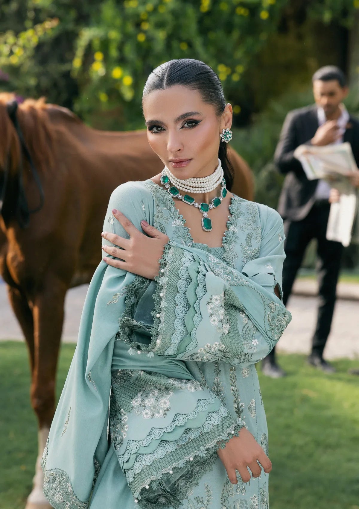 Elaf Luxury Winter'25 EWK-7A Mintfrost