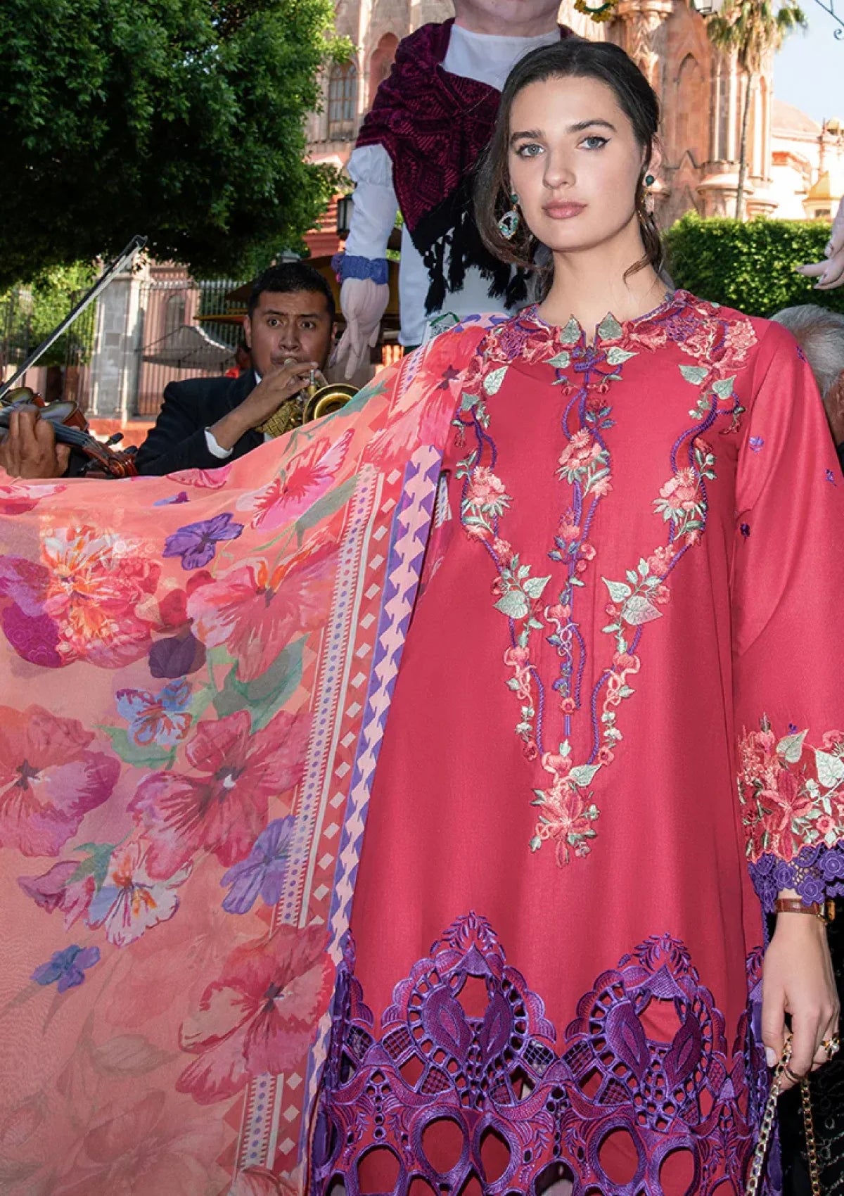 Mushq Odyssey Luxury Lawn'26 D-407 Nicolas