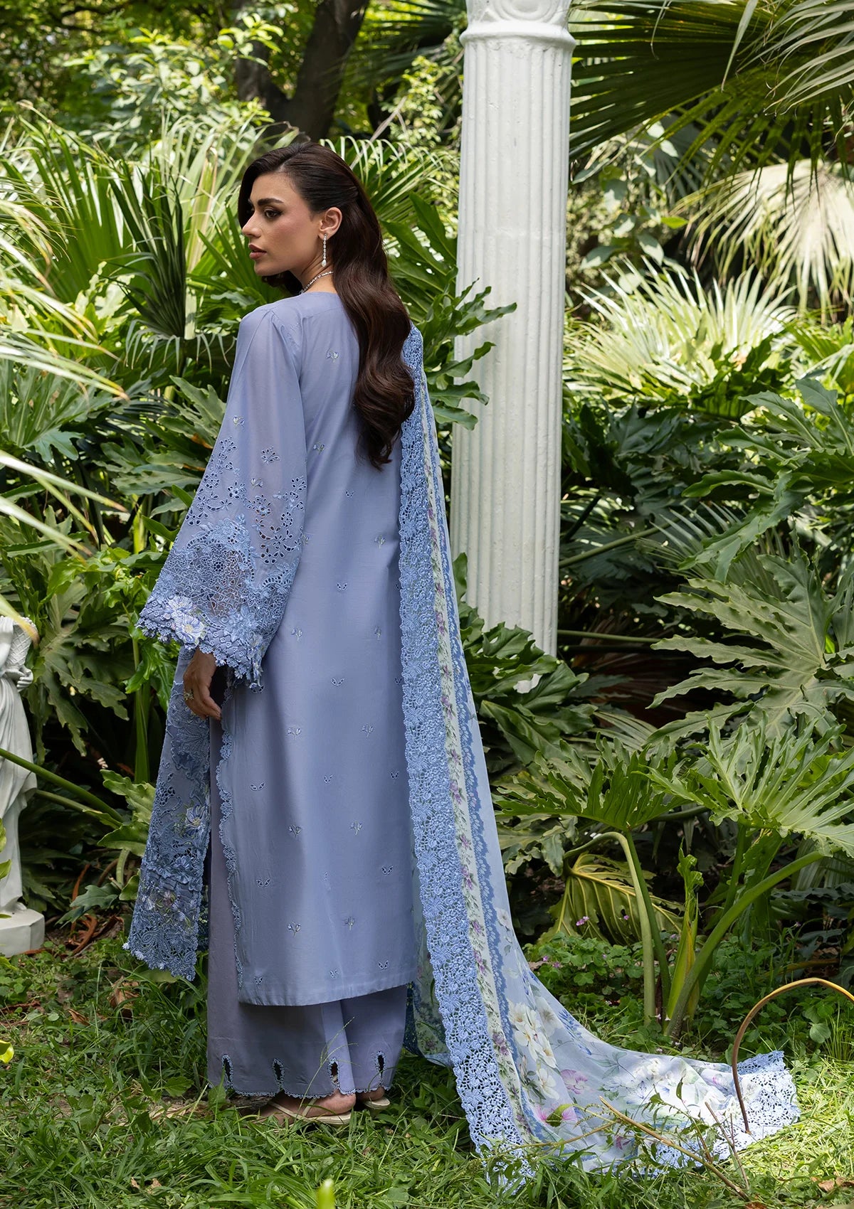 Elaf Luxury Lawn Vol-2'26 ELQ-2B LAVENDER LUXE