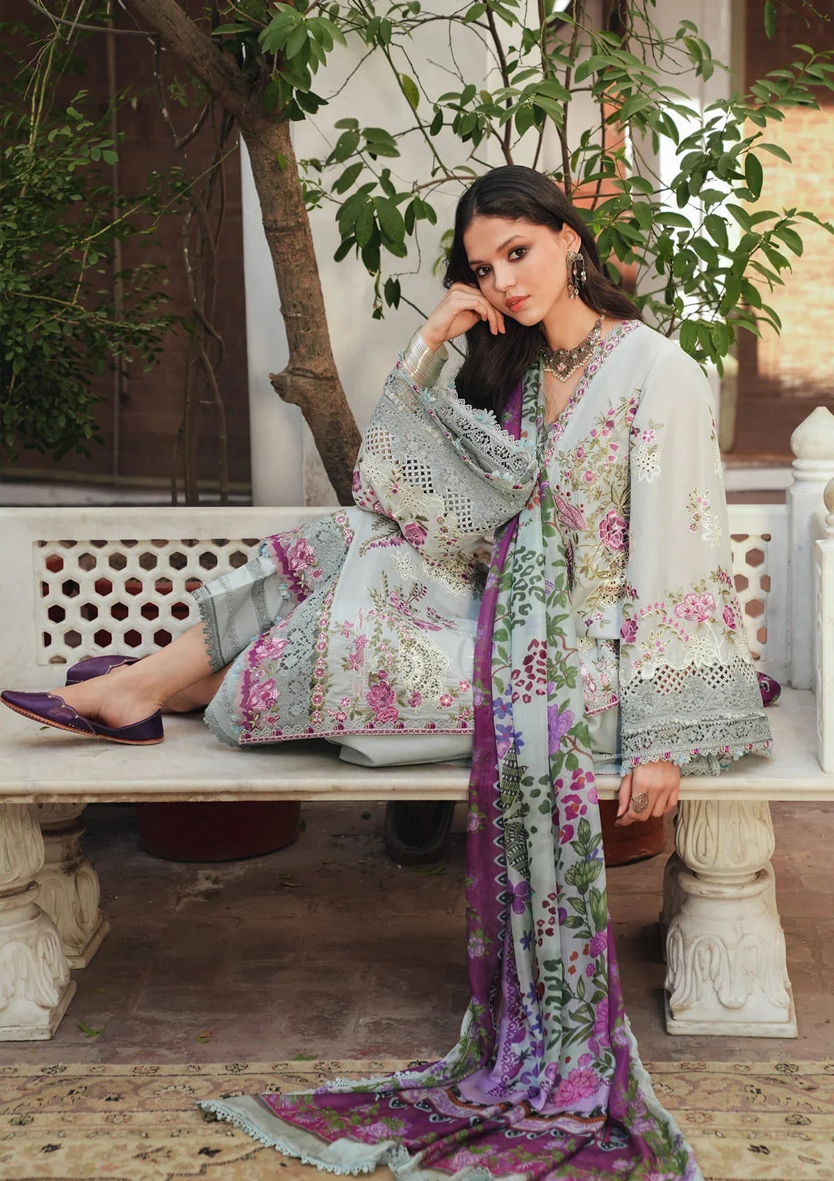 Kahf EK Fasana Luxury Lawn'26 KLB-6B BANAFSHA