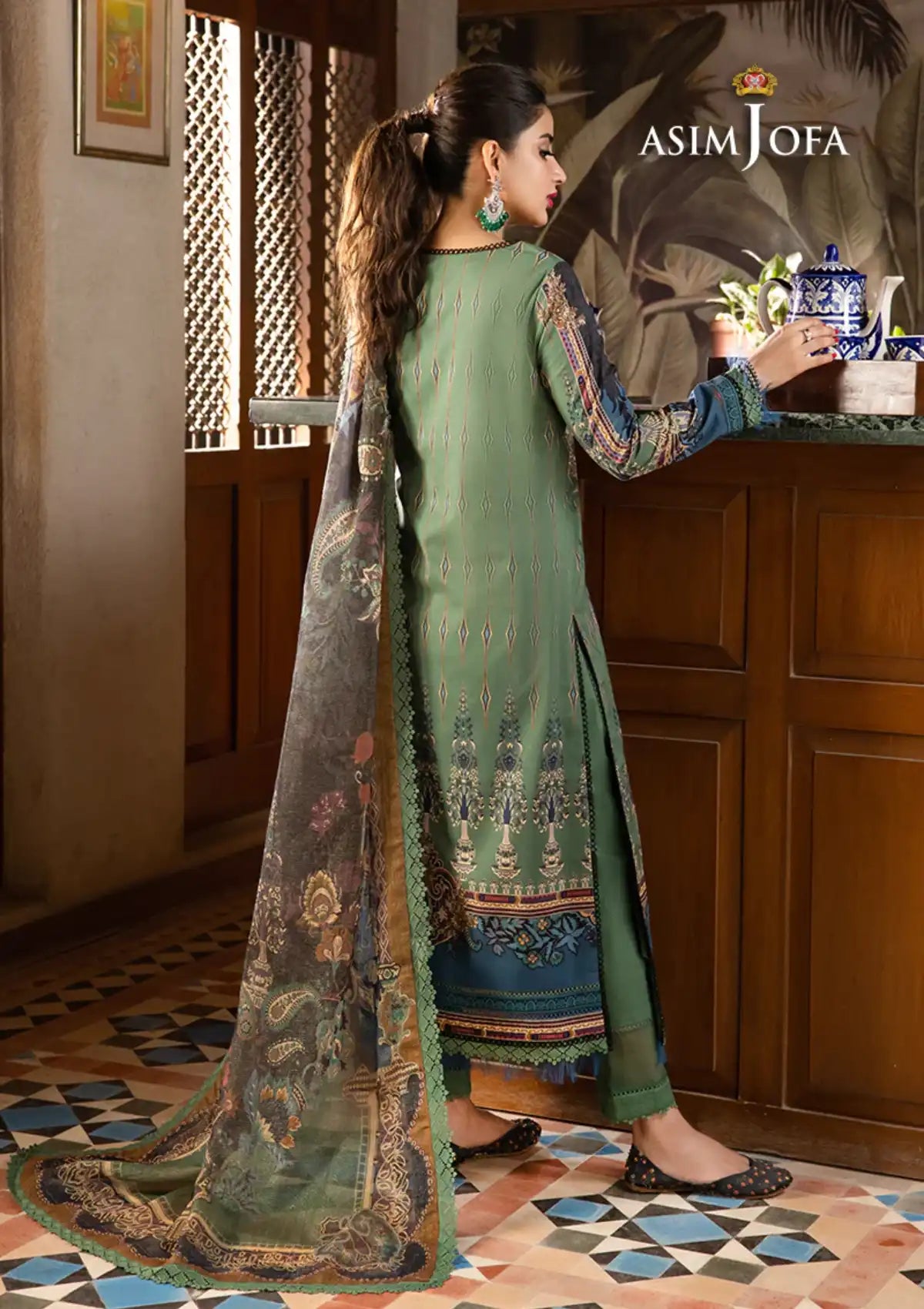 Asim Jofa Rania Pre-Winter'23 AJRW-24 - Mohsin Saeed Fabrics