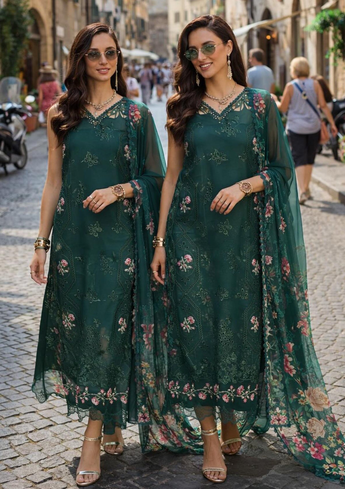 Noor by Saadia Asad Luxury Eid Schiffli Laserkari'26 D-11