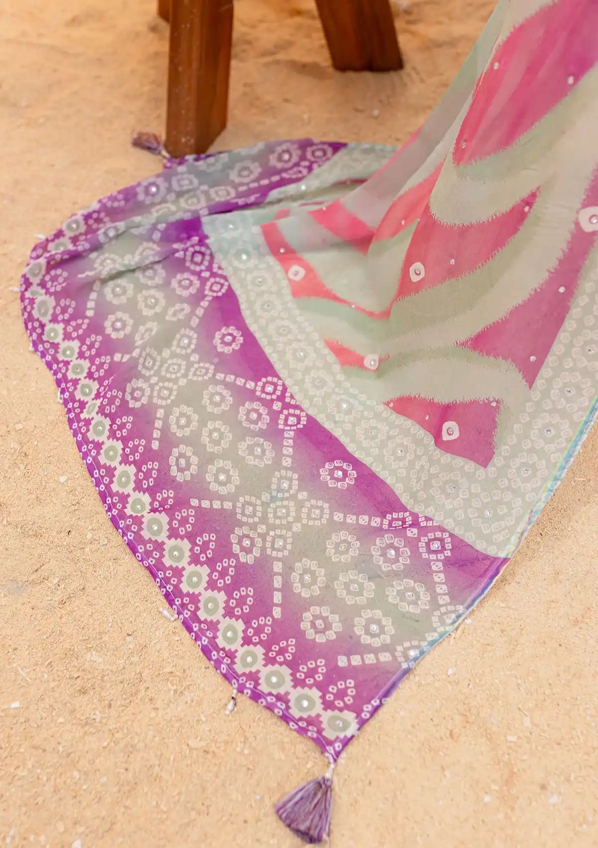 Nureh Gardenia Emb Lawn'24 NS-136-A - Mohsin Saeed Fabrics