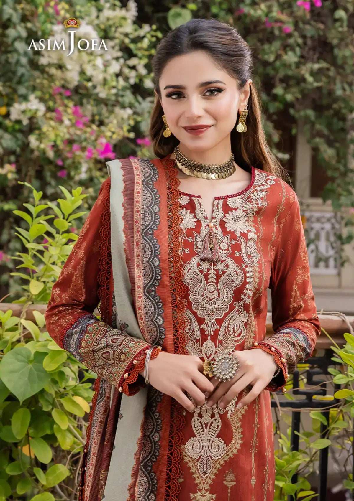 Asim Jofa Rania Pre-Winter'23 AJRW-08 - Mohsin Saeed Fabrics