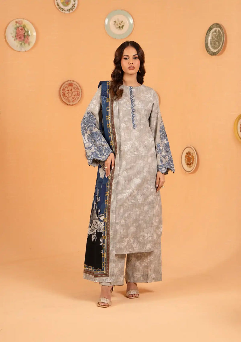 ShaPosh Printed Khaddar'24 UNFF 008-KD