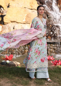Elaf Print Chikankari Lawn'24 ECK-04B GLACIELLA - Mohsin Saeed Fabrics