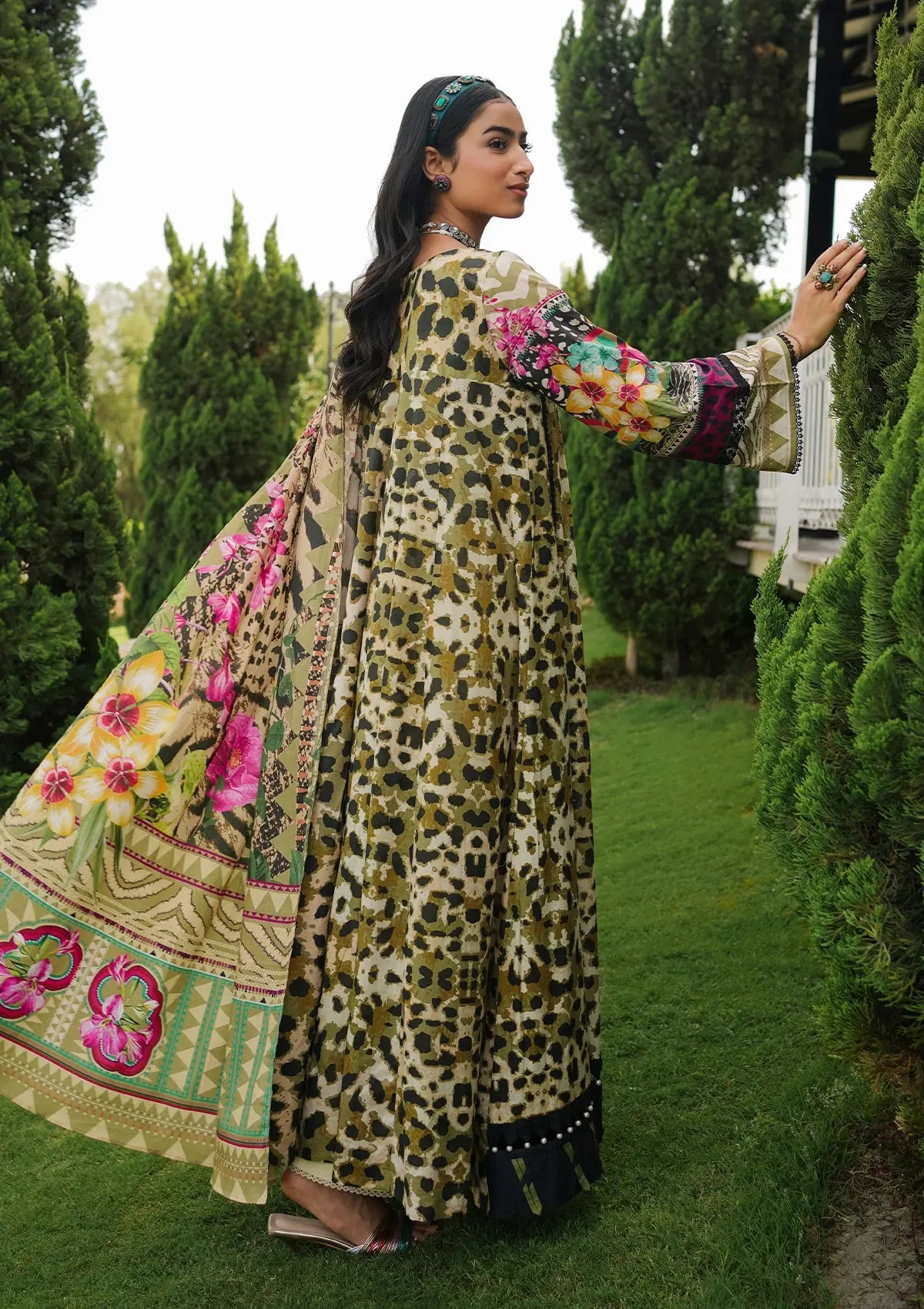 Elaf Prints Lawn Collection'24 EEP-06B-Wonders - Mohsin Saeed Fabrics