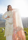 Crimson Luxury Lawn'23 D-1A - Mohsin Saeed Fabrics