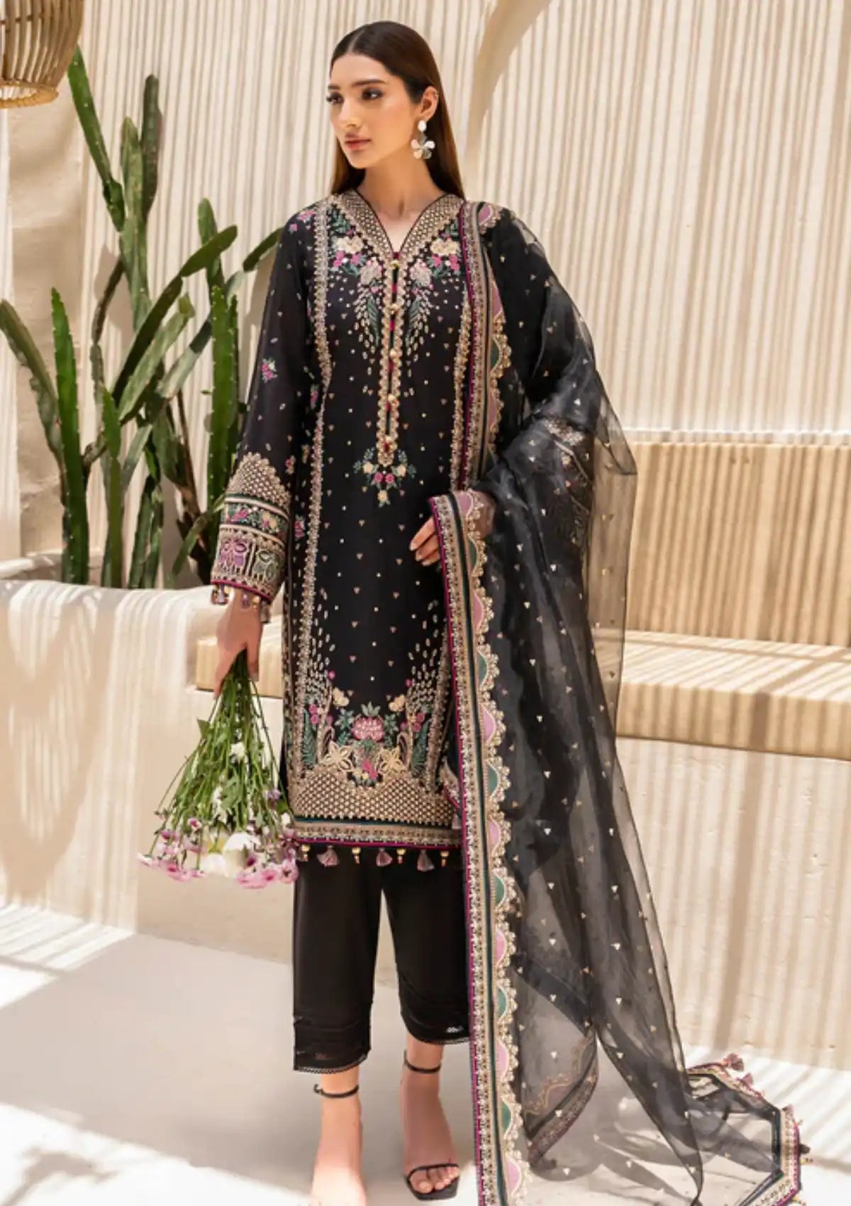 Jazmin Iris Eid Lawn'24 D-04 - Mohsin Saeed Fabrics