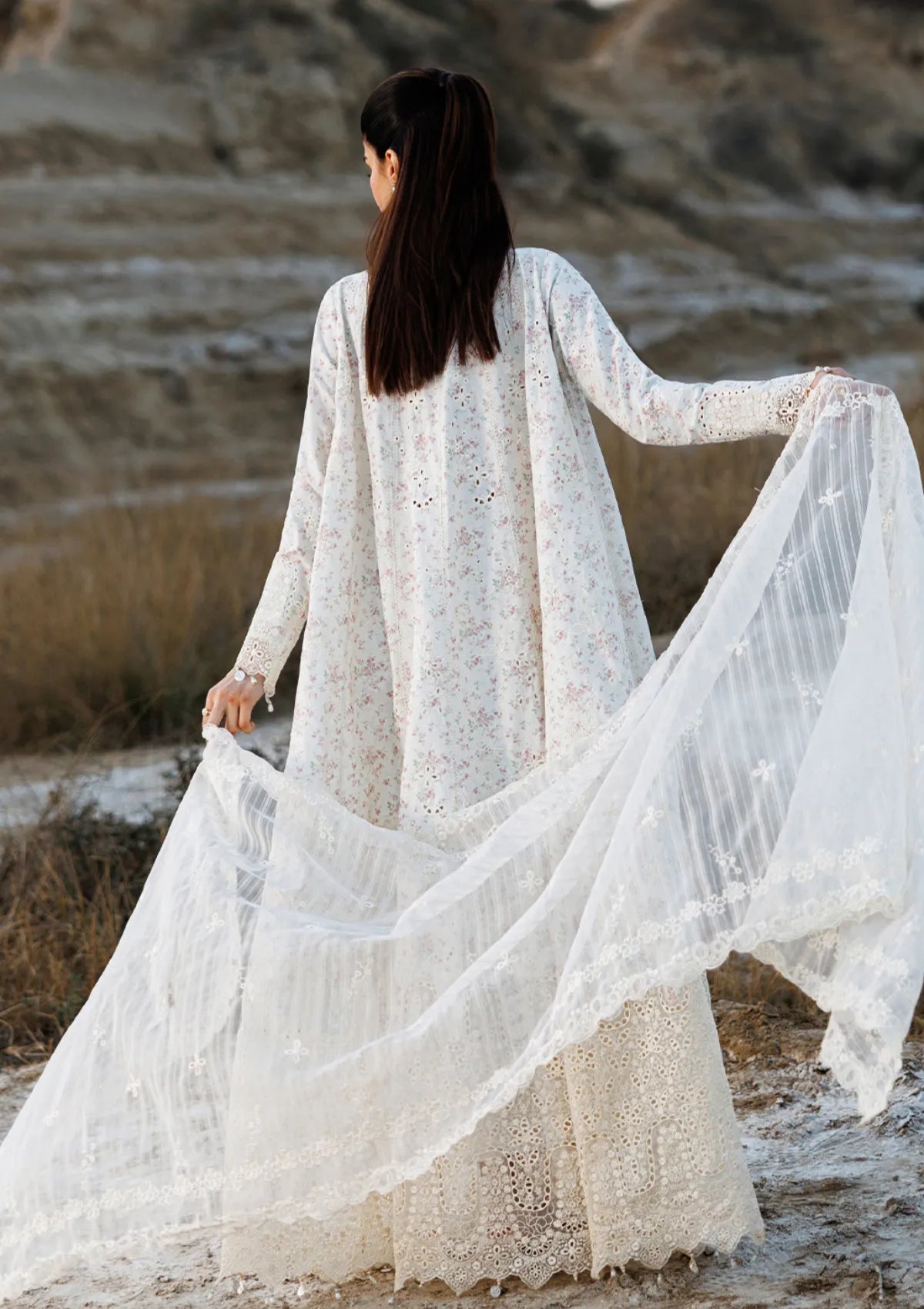 Emaan Adeel Sunlit Groove Luxury Lawn'26 -SUNKISSED