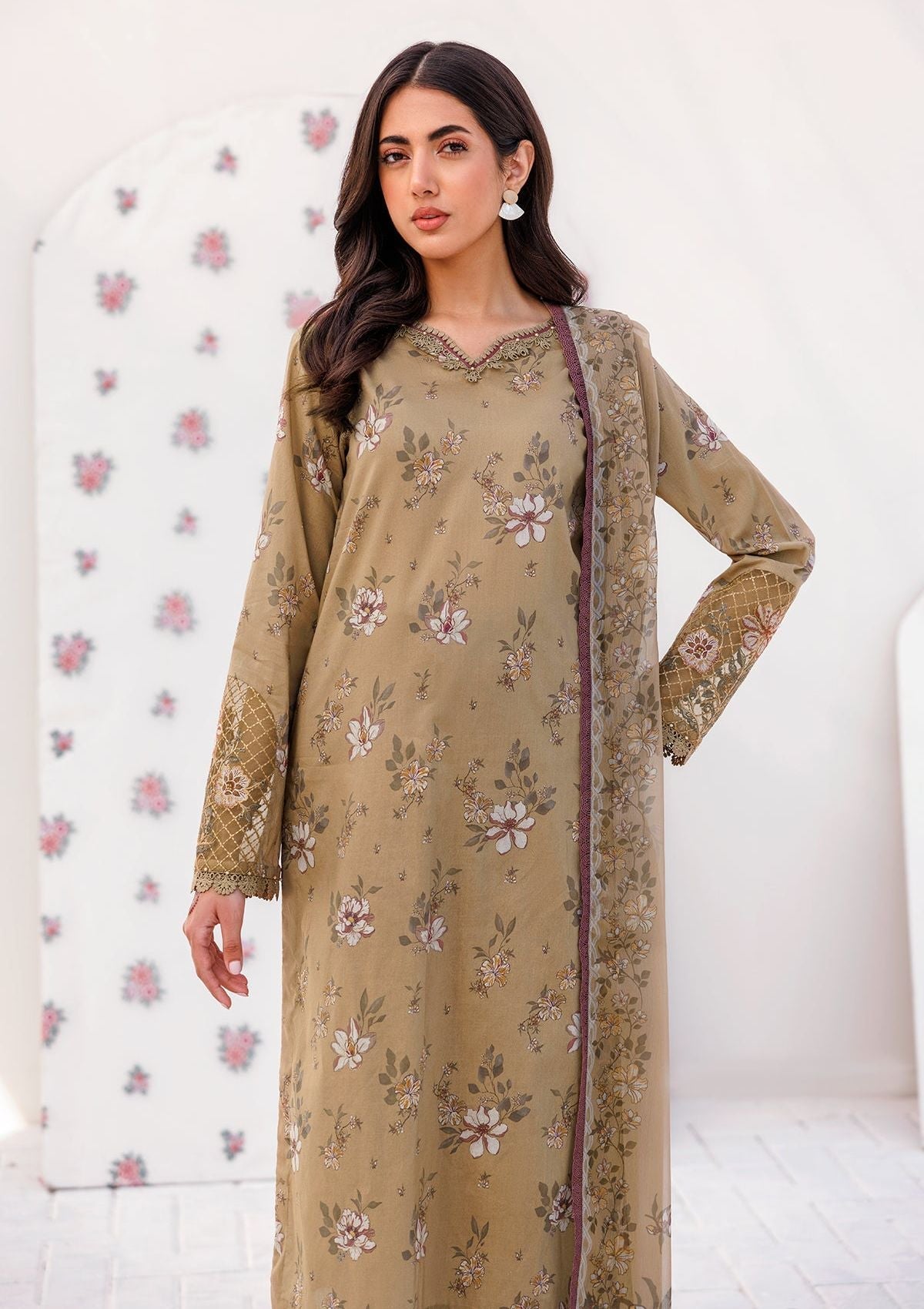 Farasha Printed Lawn'24 Darlene - Mohsin Saeed Fabrics