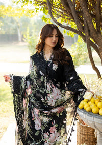 Elaf Luxury Lawn'26 ELY-2B MIDNIGHT BLOSSOM