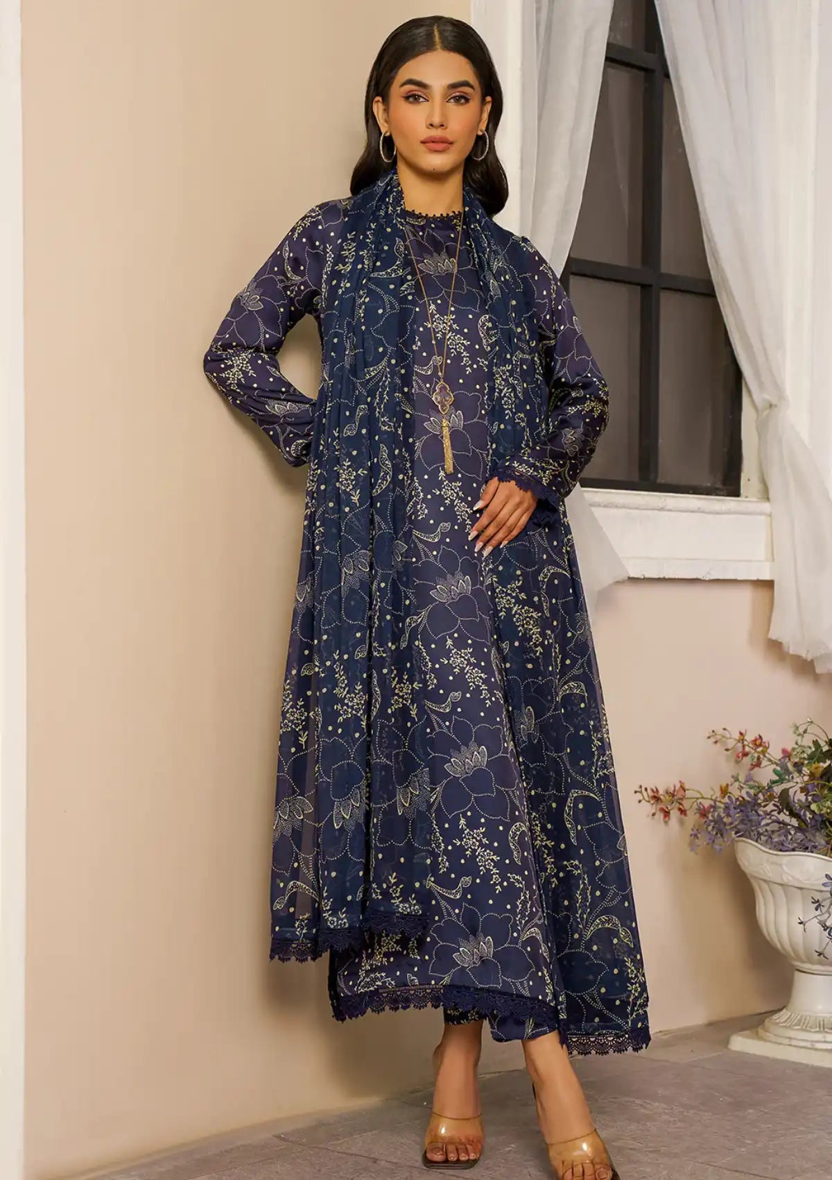 Zarif Printed Silk'25 ZSP-03 Bareen