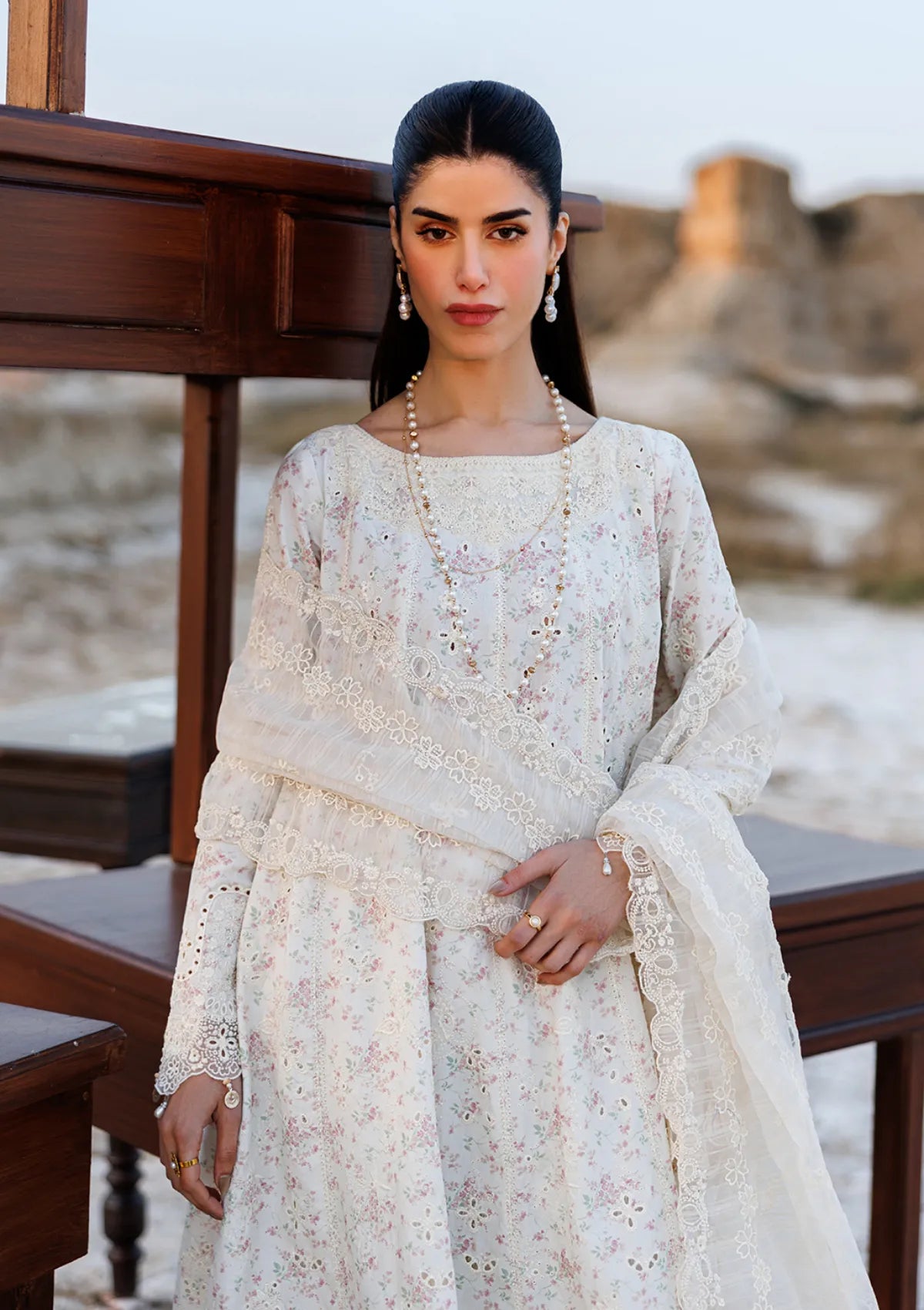 Emaan Adeel Sunlit Groove Luxury Lawn'26 -SUNKISSED