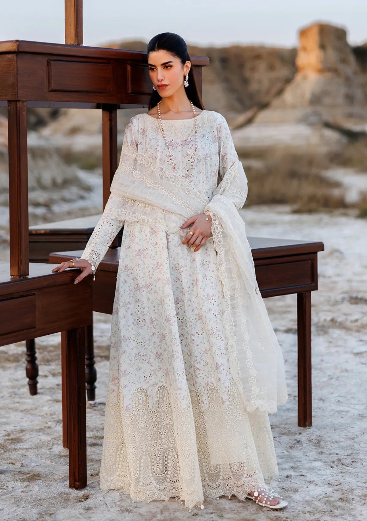 Emaan Adeel Sunlit Groove Luxury Lawn'26 -SUNKISSED