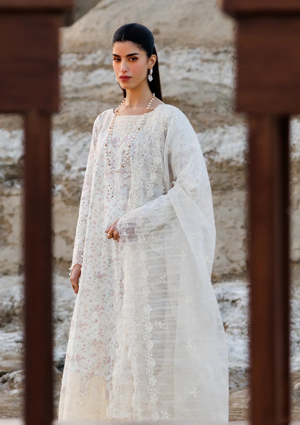 Emaan Adeel Sunlit Groove Luxury Lawn'26 -SUNKISSED