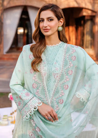 Farasha Kaavish Eid Festive Lawn'24 D-05 WHISPER MINT - Mohsin Saeed Fabrics